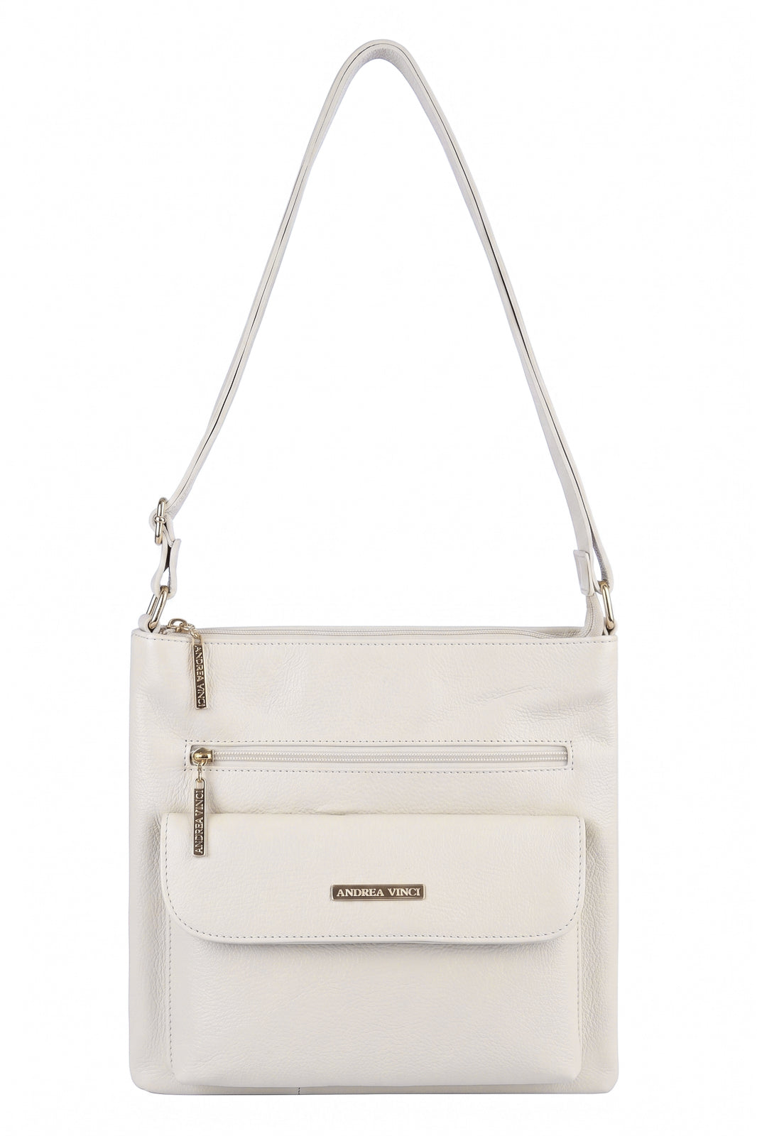 Bolsa transversal de couro liso Karen