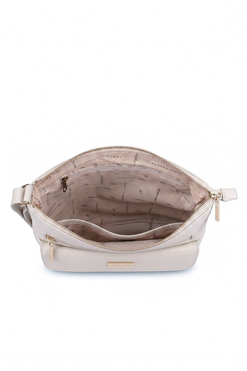 Bolsa transversal de couro liso Karen