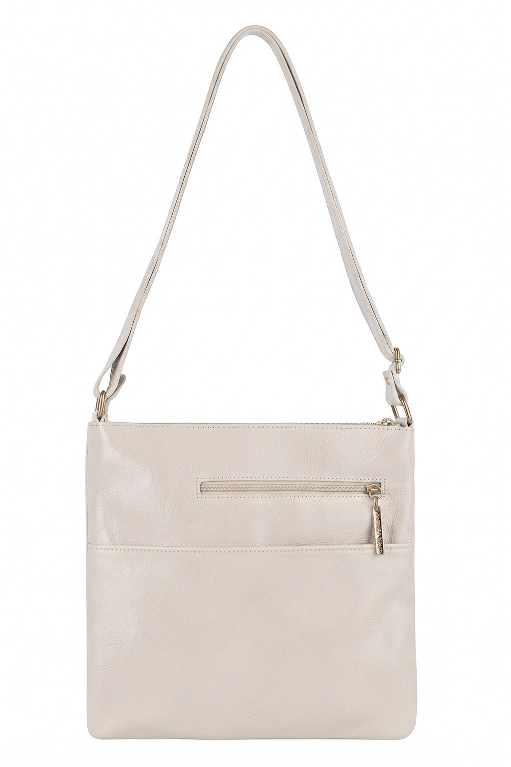 Bolsa transversal de couro liso Karen