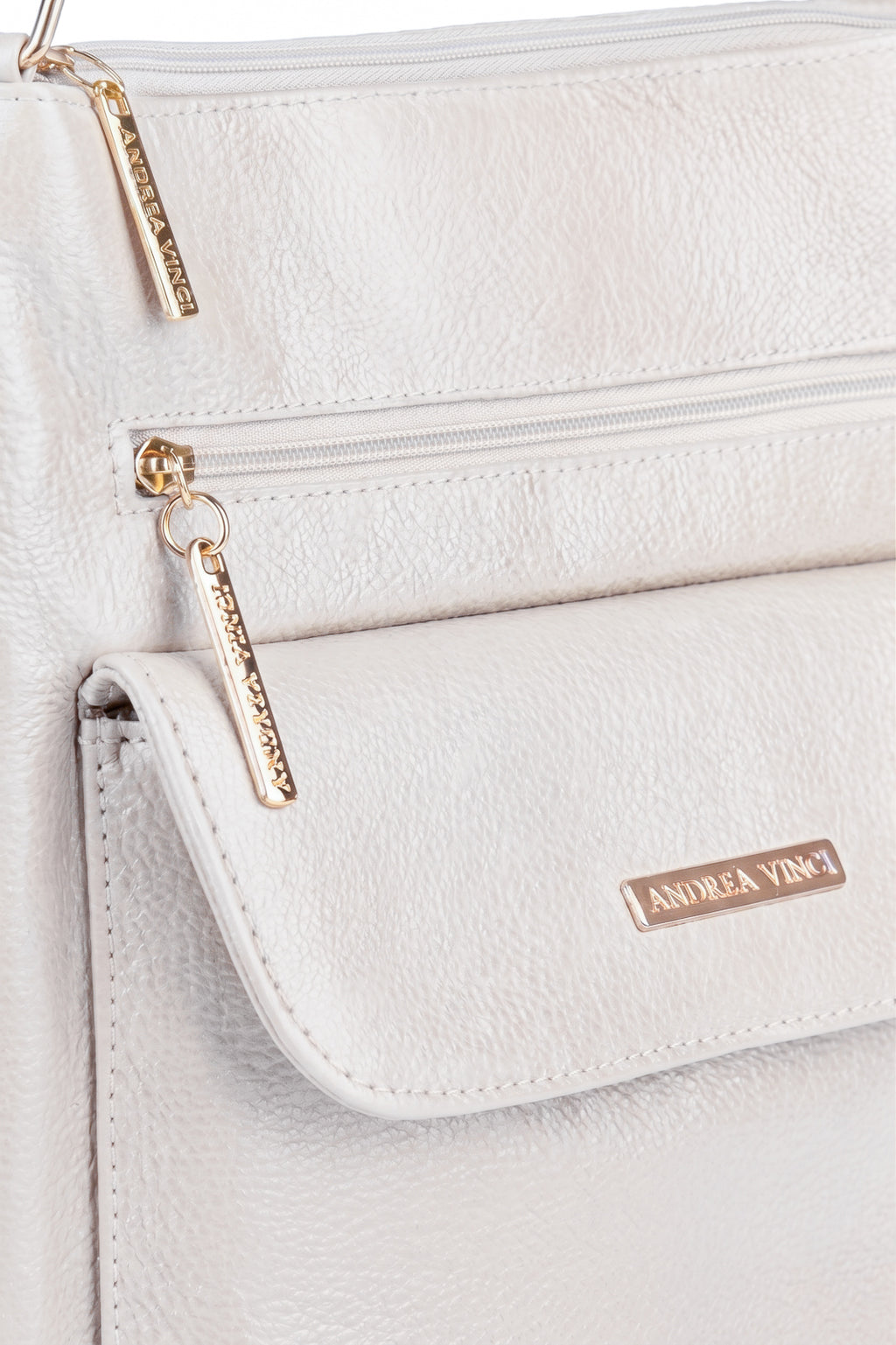 Bolsa transversal de couro liso Karen