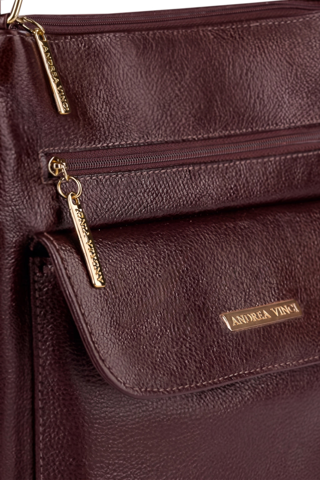 Bolsa transversal de couro liso Karen