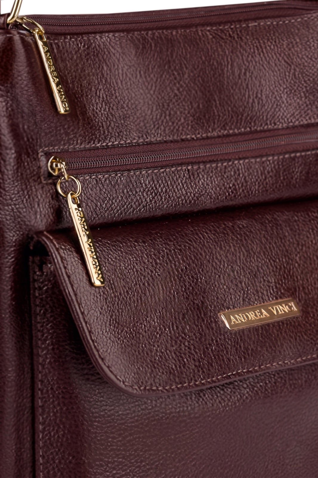 Bolsa transversal de couro liso Karen