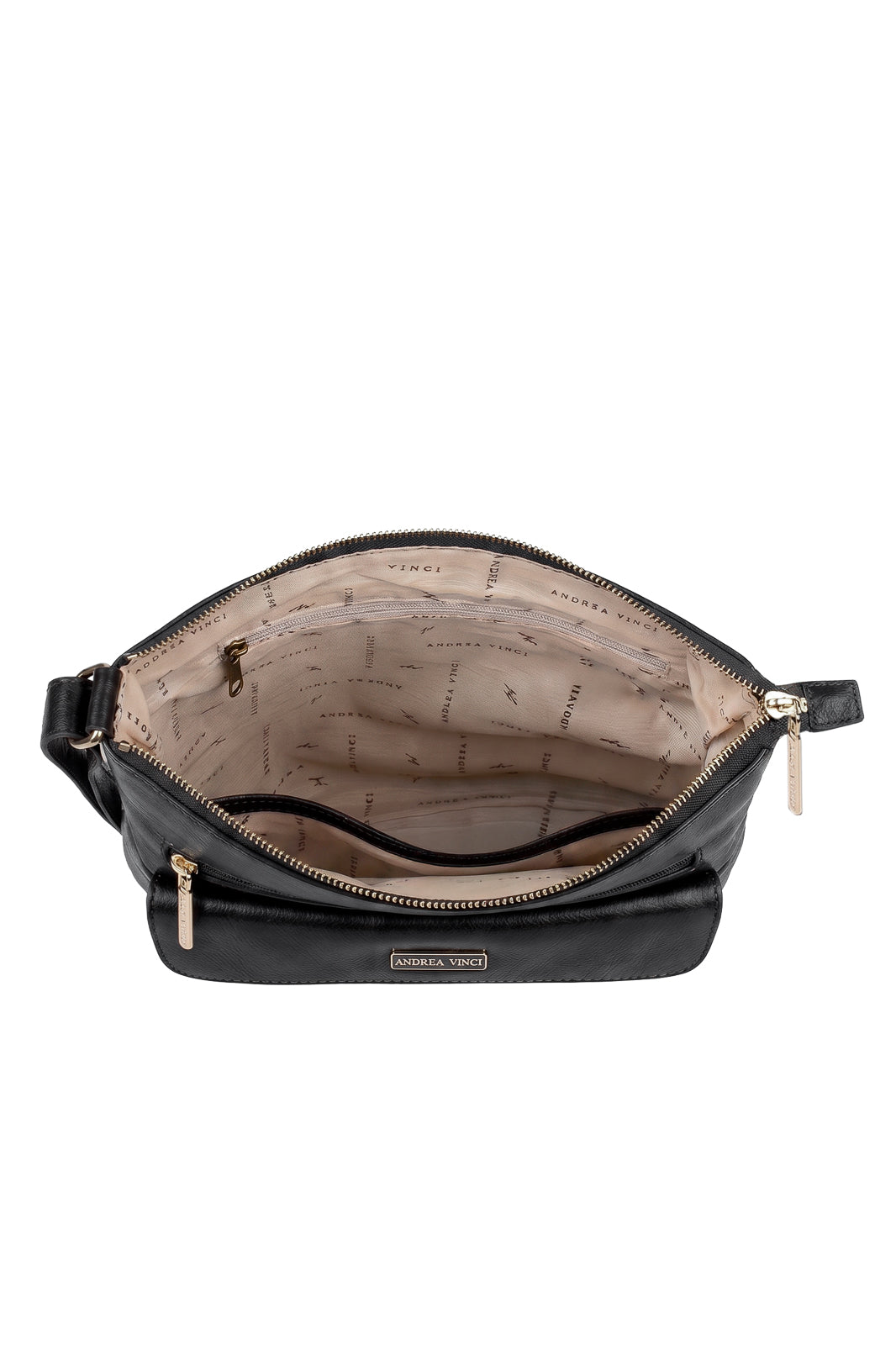 Bolsa transversal de couro liso Karen
