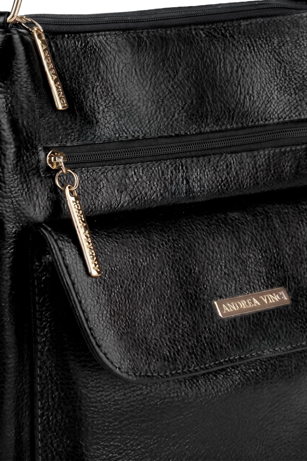 Bolsa transversal de couro liso Karen