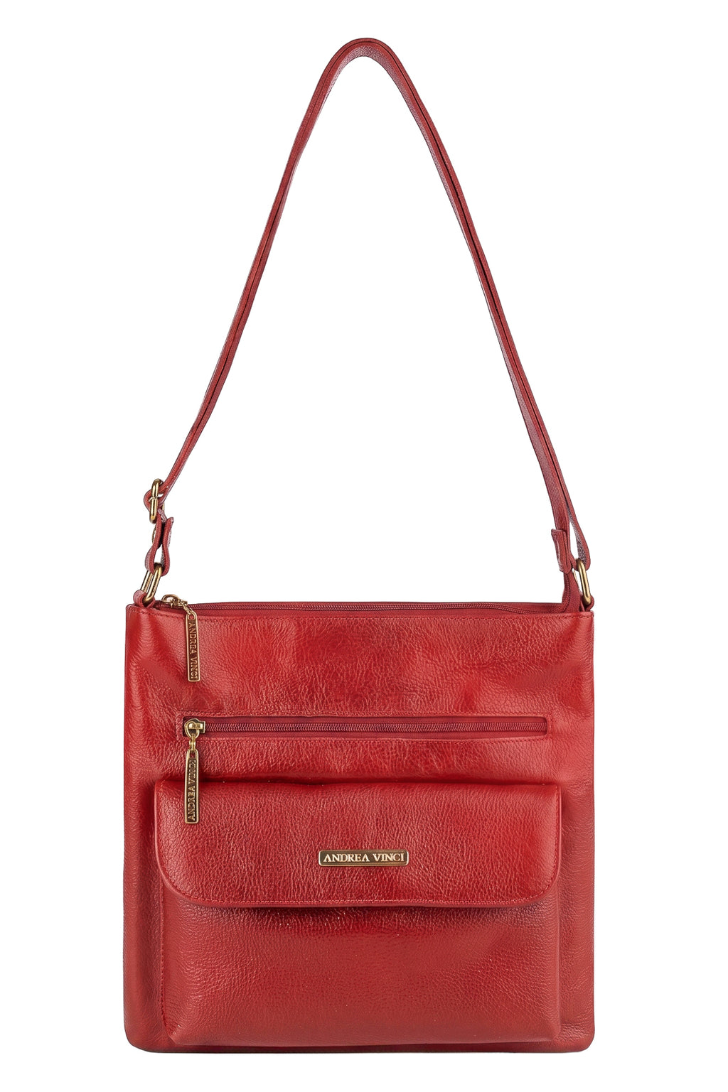 Bolsa transversal de couro liso Karen