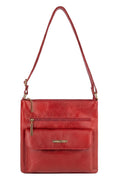 Bolsa transversal de couro liso Karen
