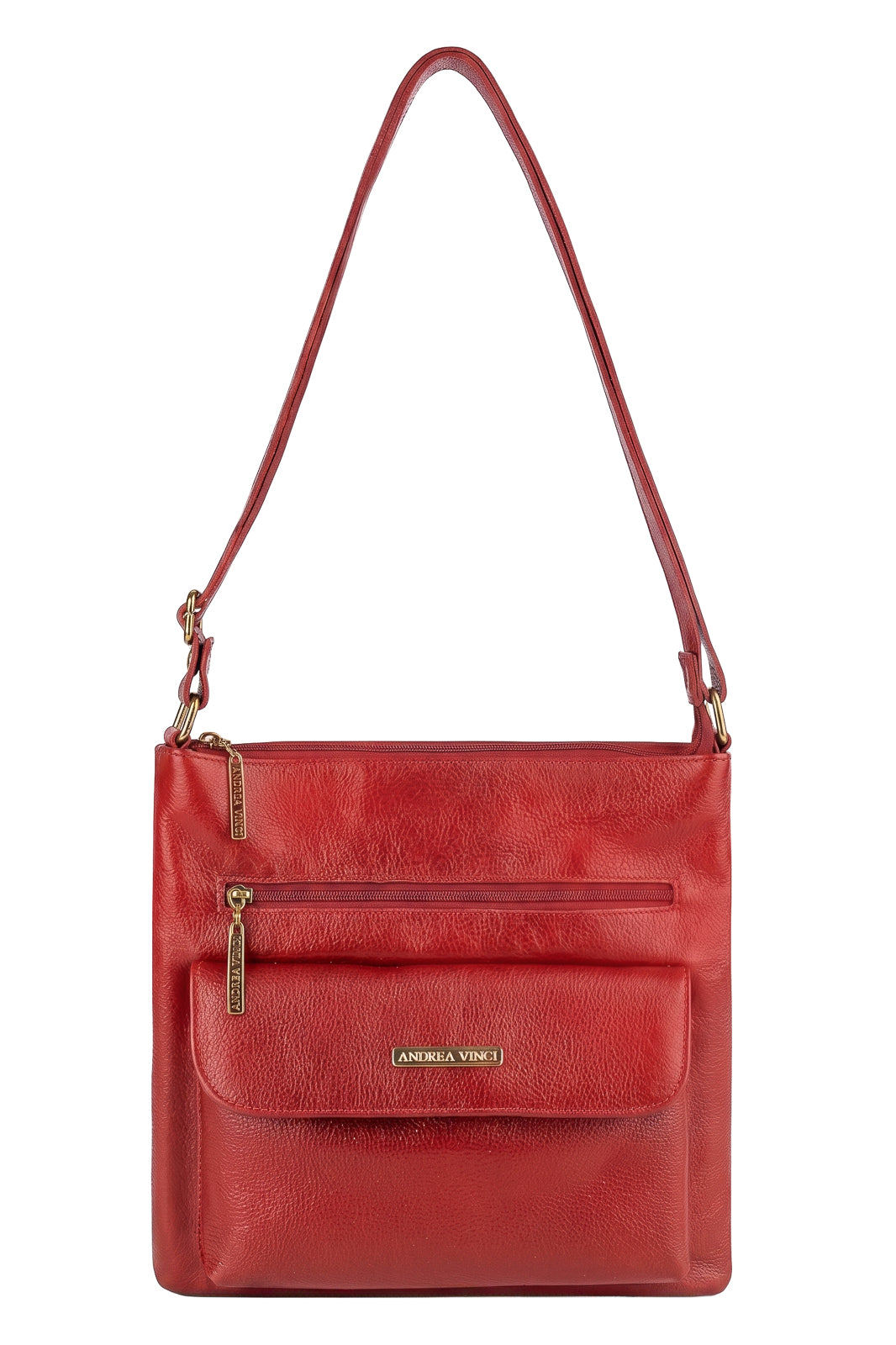 Bolsa transversal de couro liso Karen