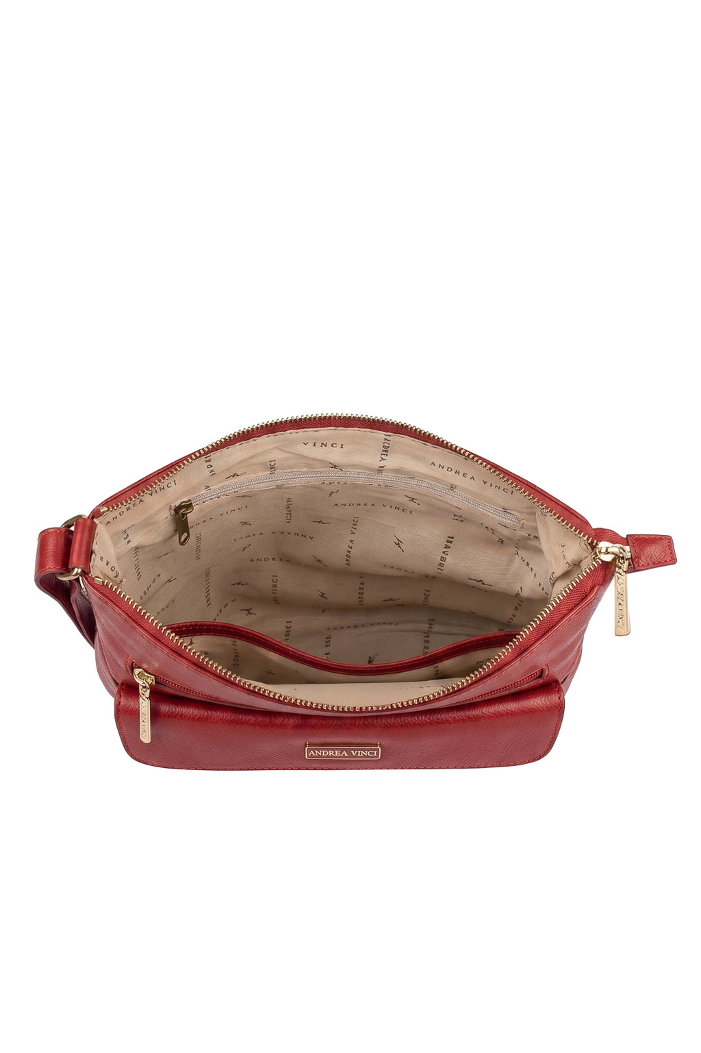 Bolsa transversal de couro liso Karen