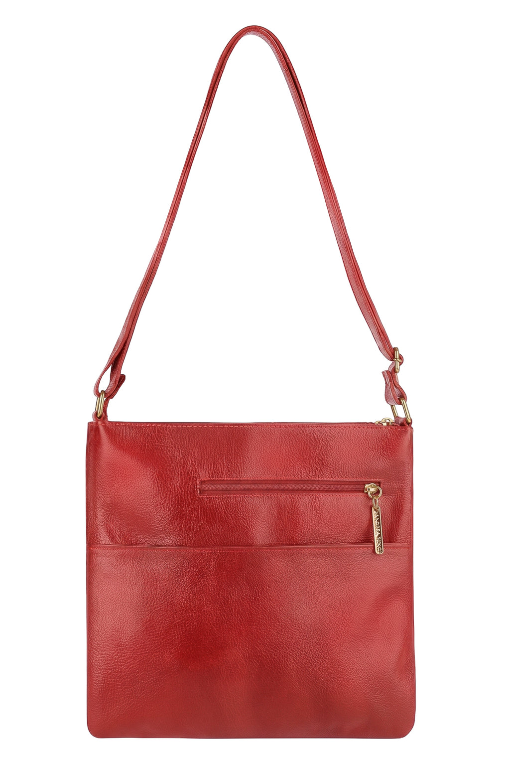 Bolsa transversal de couro liso Karen