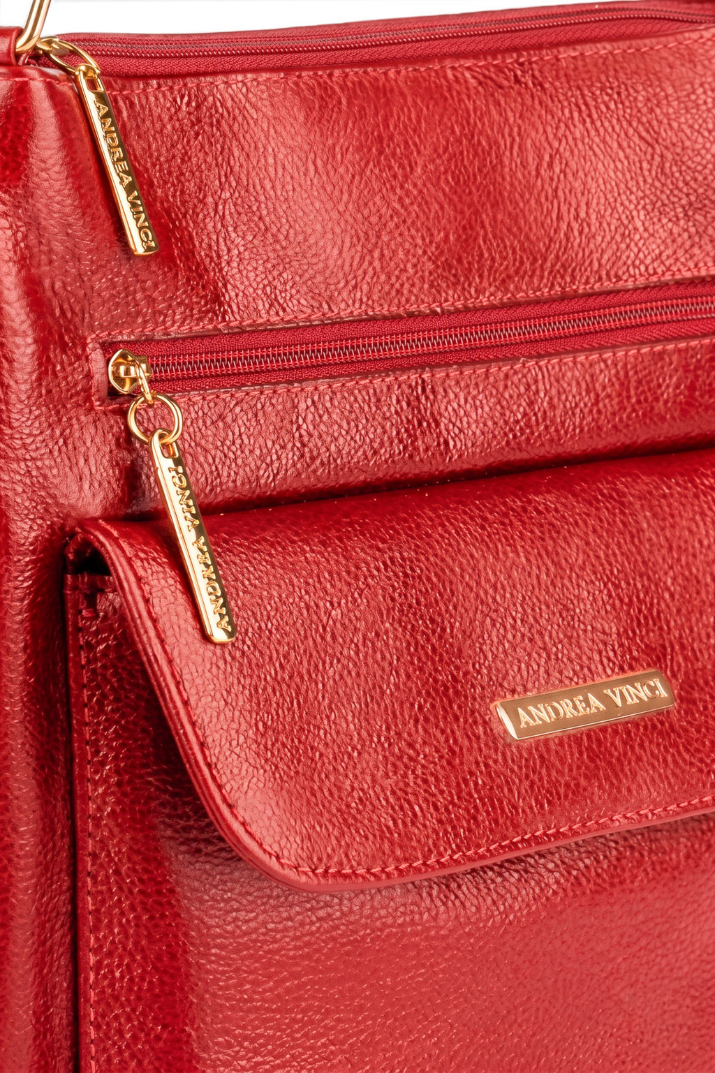 Bolsa transversal de couro liso Karen