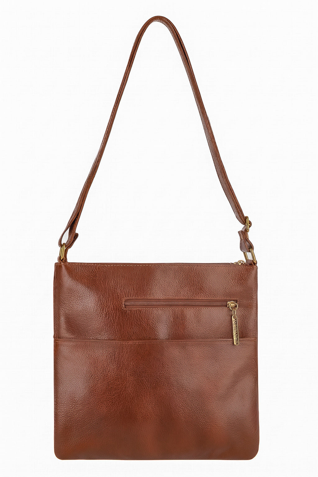 Bolsa transversal de couro liso Karen