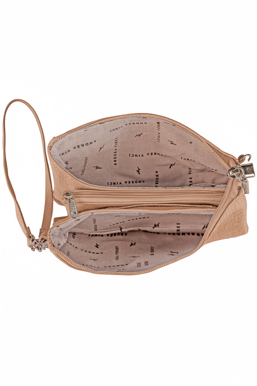 Bolsa transversal pequena de couro croco Tayná