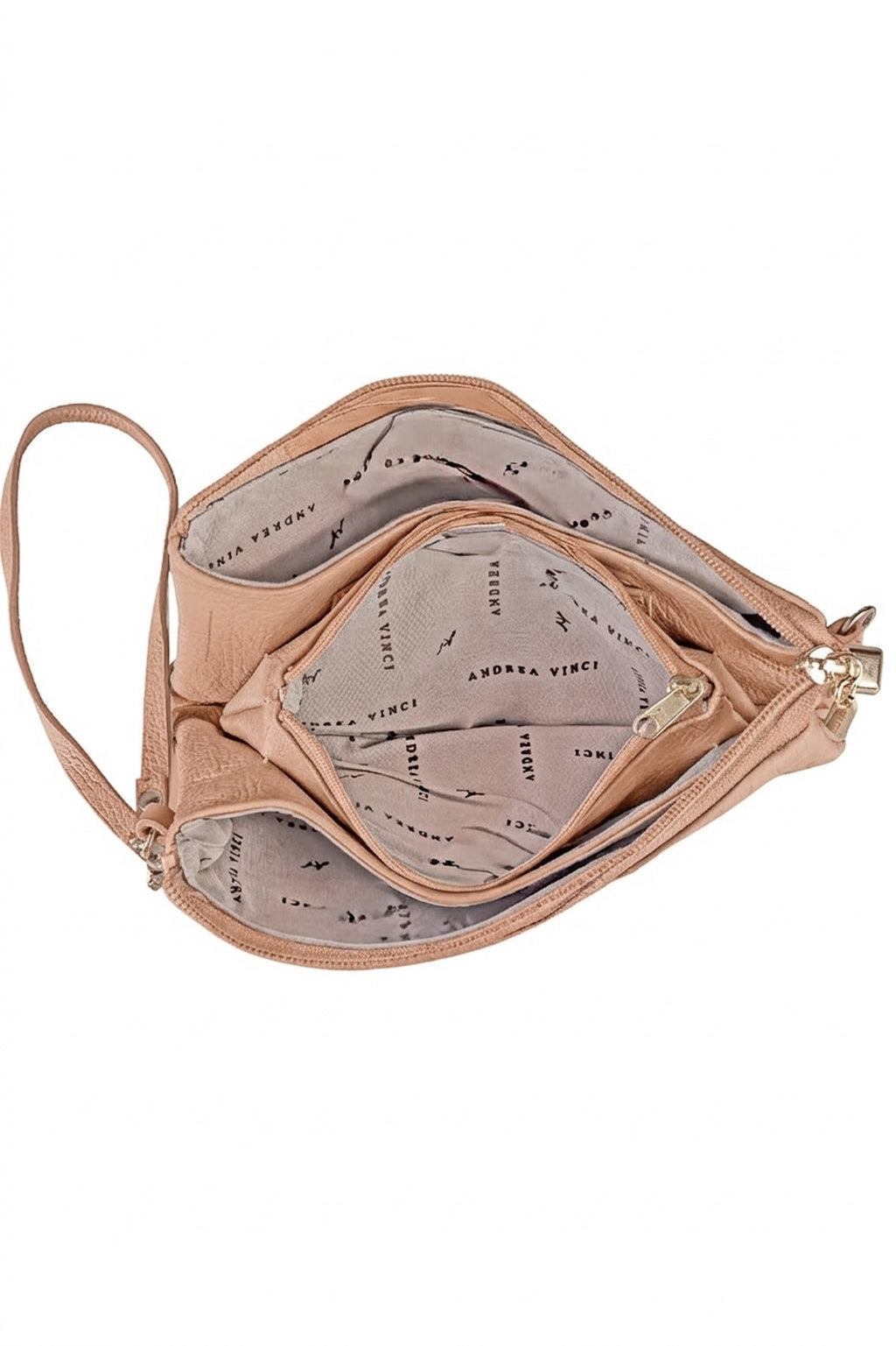 Bolsa transversal pequena de couro croco Tayná