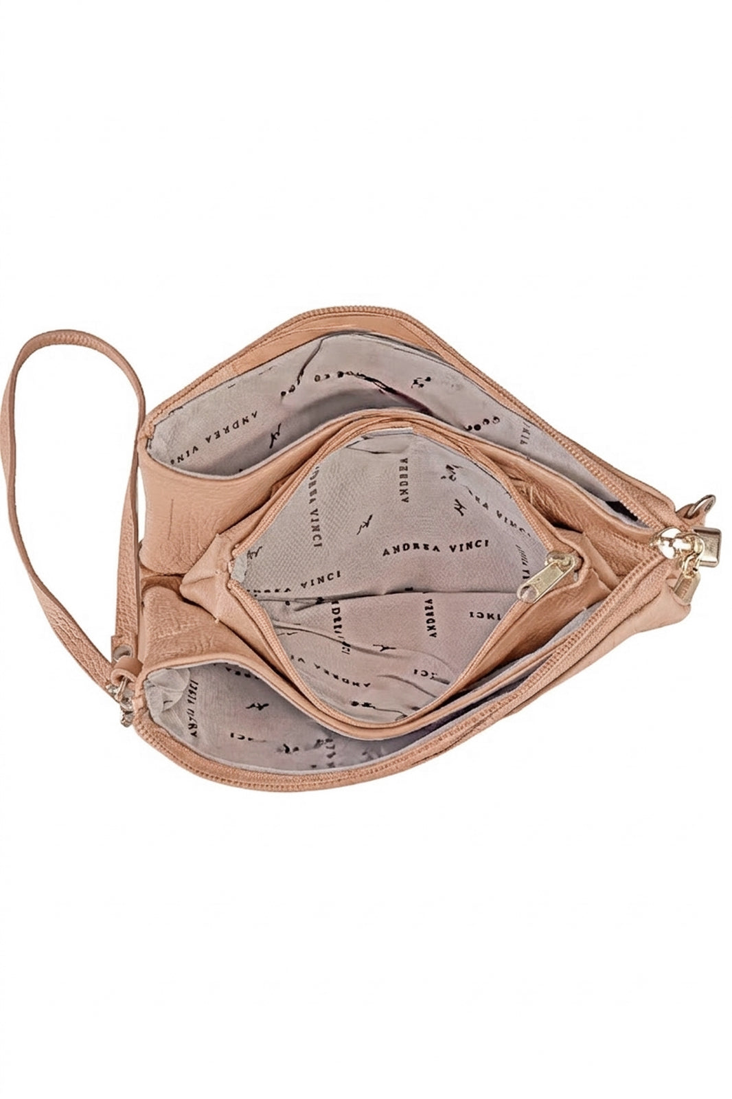 Bolsa transversal pequena de couro croco Tayná