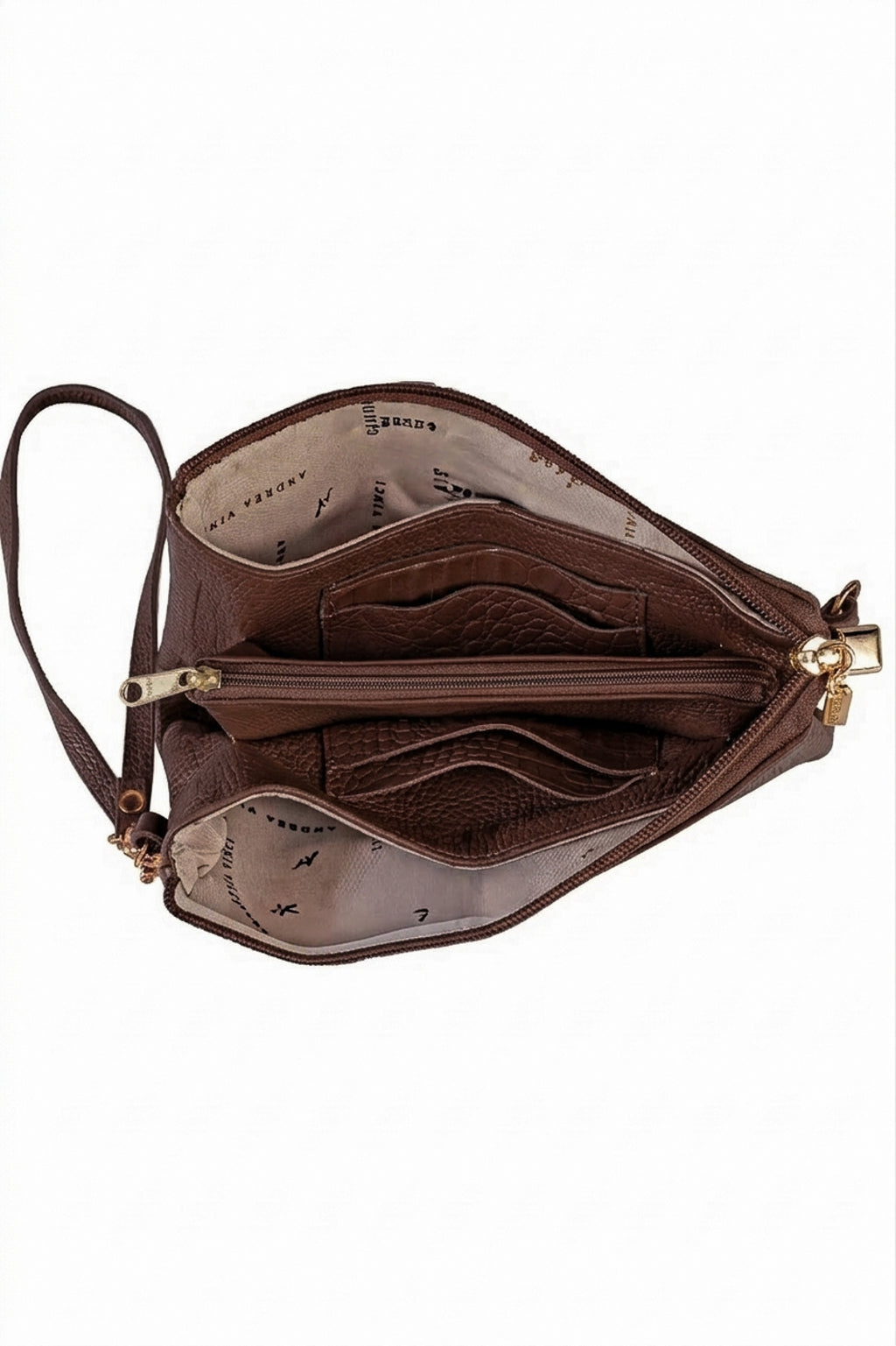 Bolsa transversal pequena de couro croco Tayná