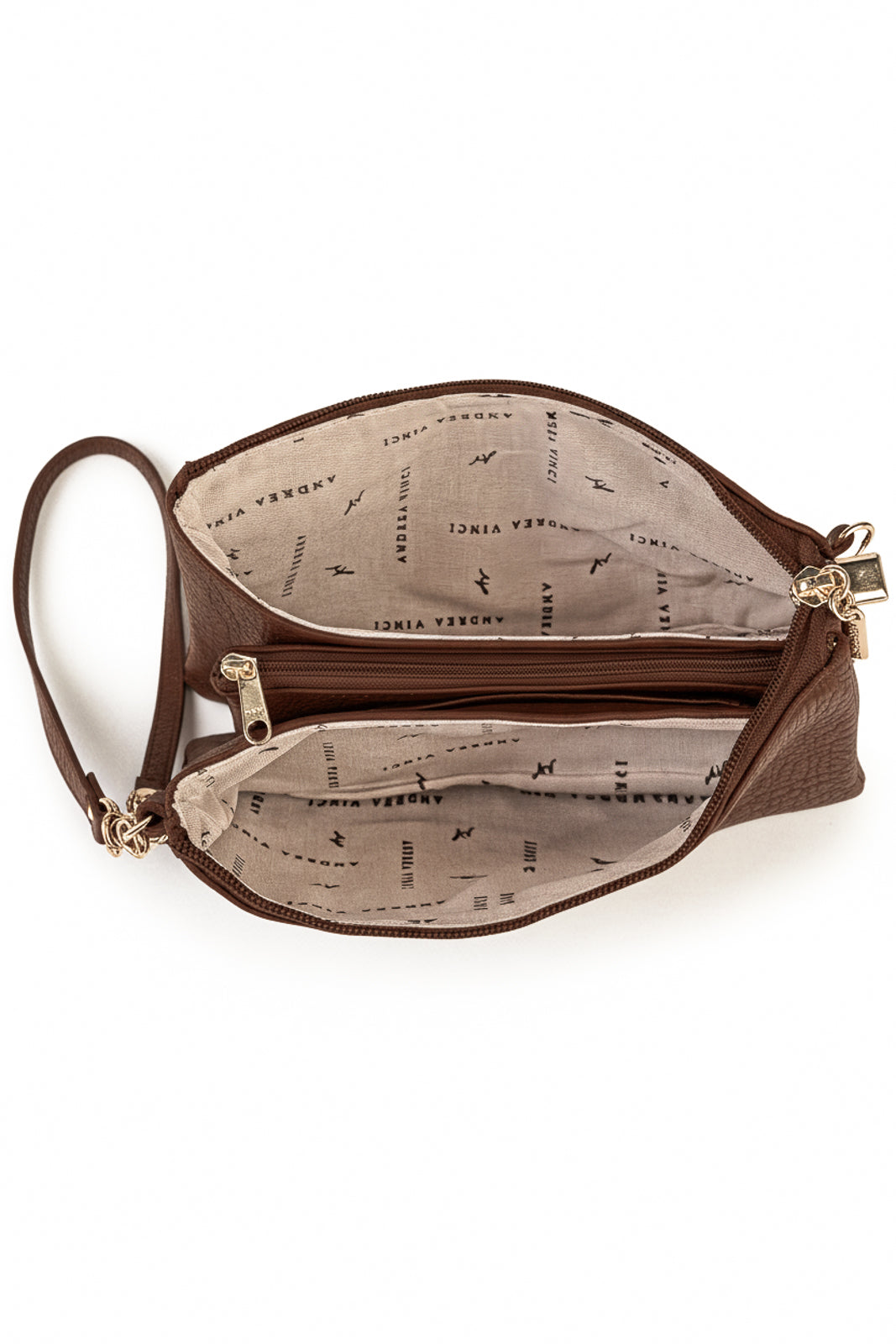 Bolsa transversal pequena de couro croco Tayná