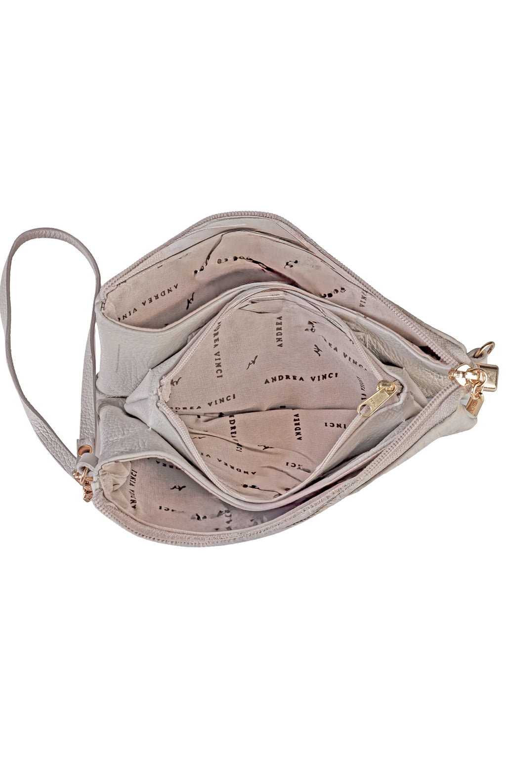 Bolsa transversal pequena de couro croco Tayná