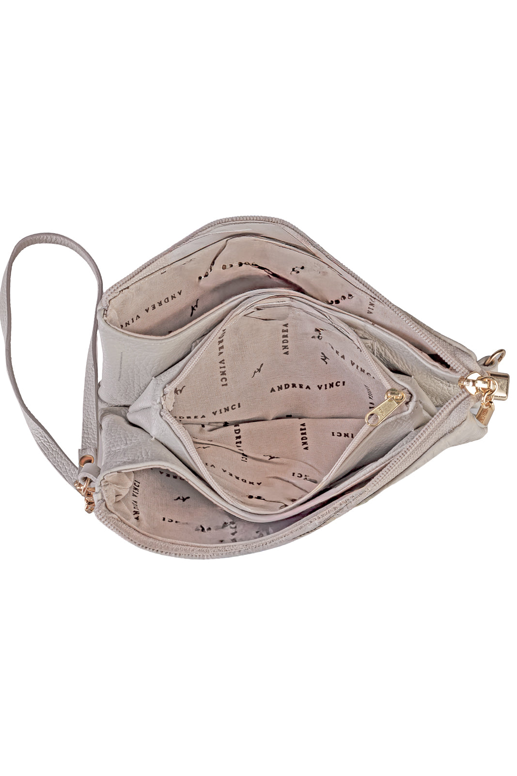 Bolsa transversal pequena de couro croco Tayná