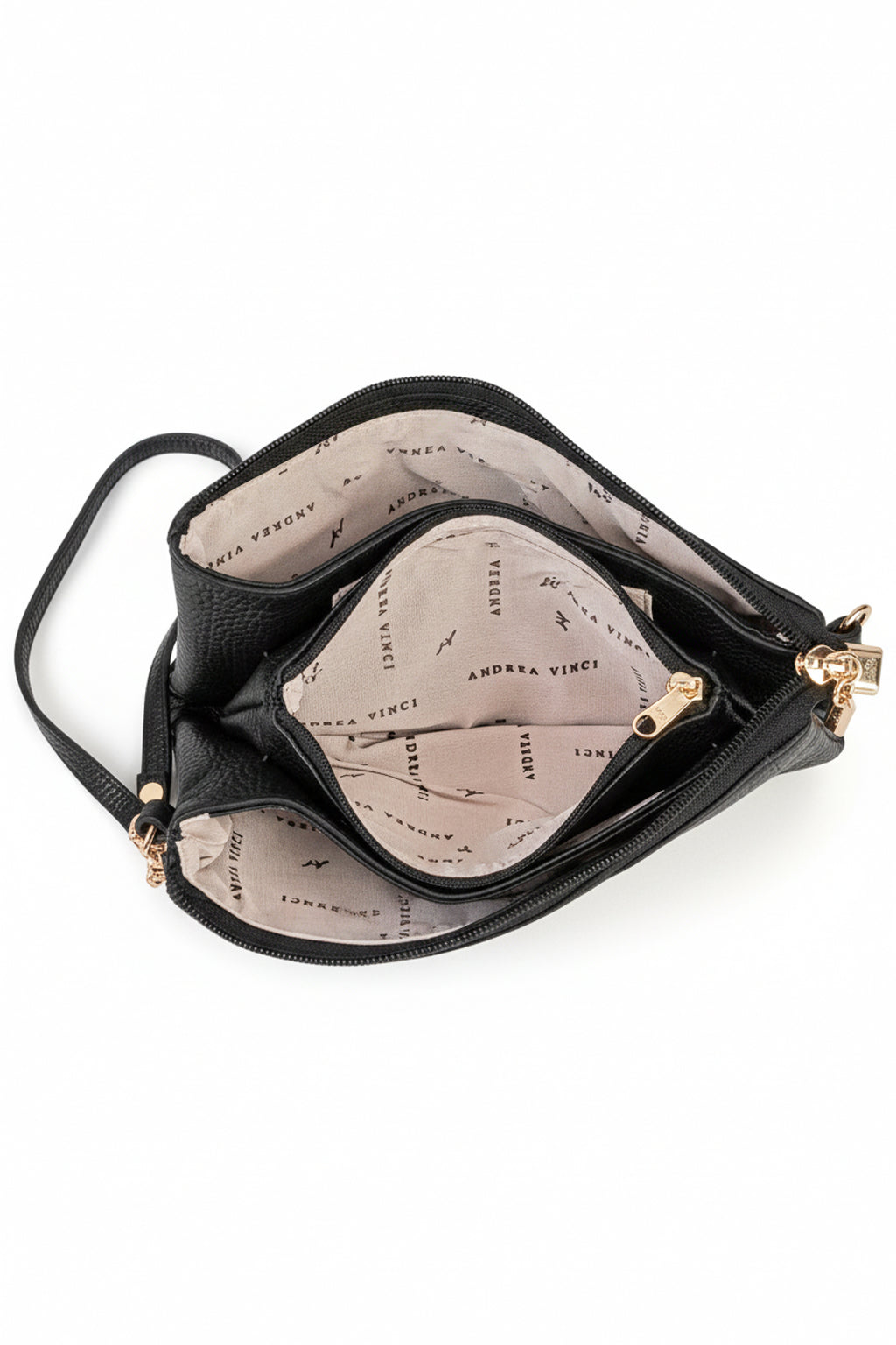 Bolsa transversal pequena de couro croco Tayná
