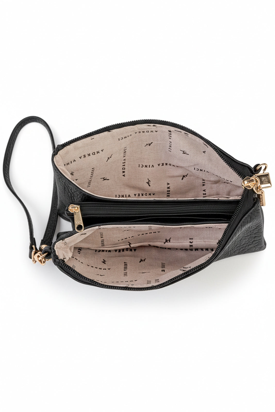 Bolsa transversal pequena de couro croco Tayná