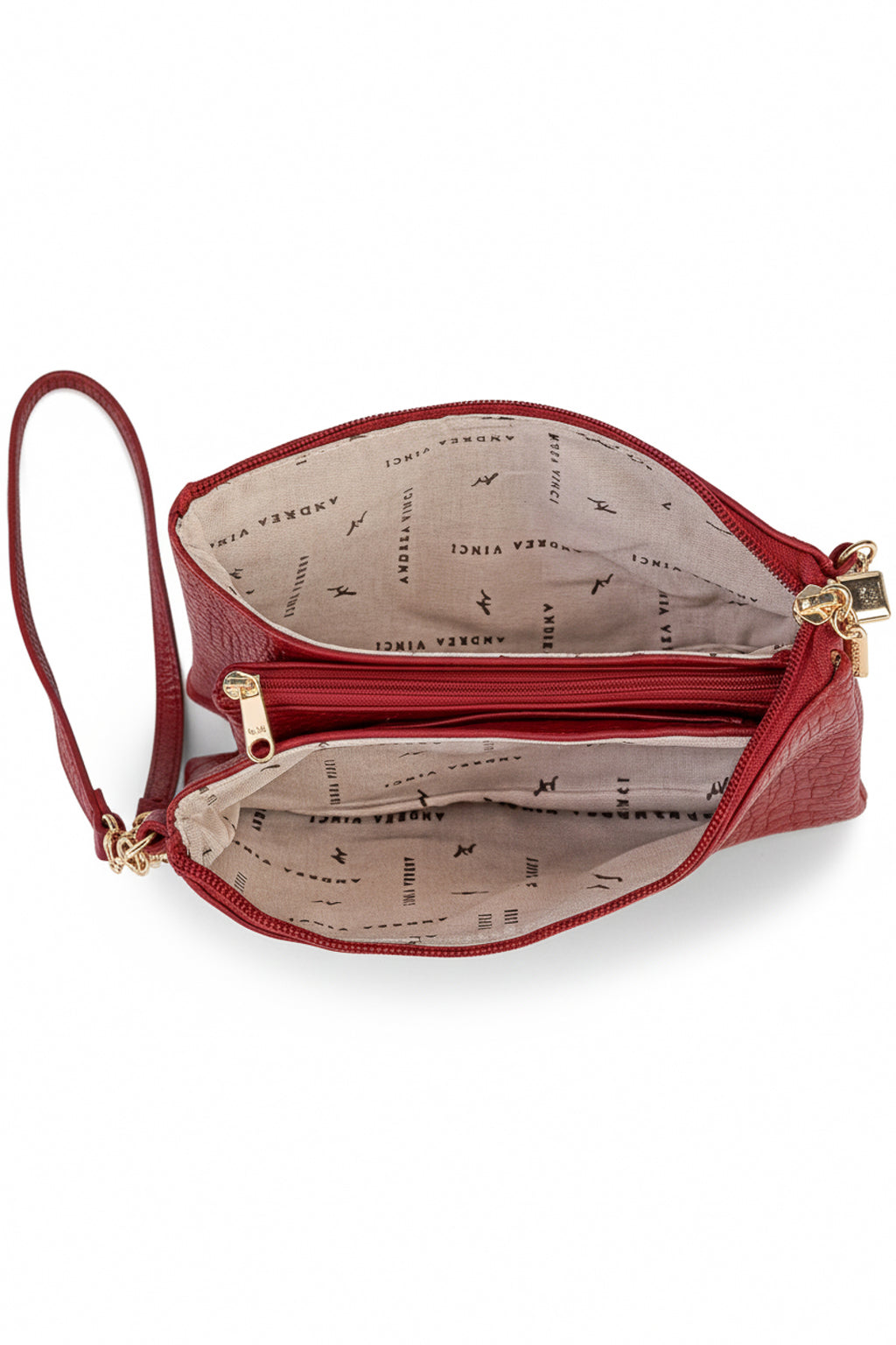 Bolsa transversal pequena de couro croco Tayná