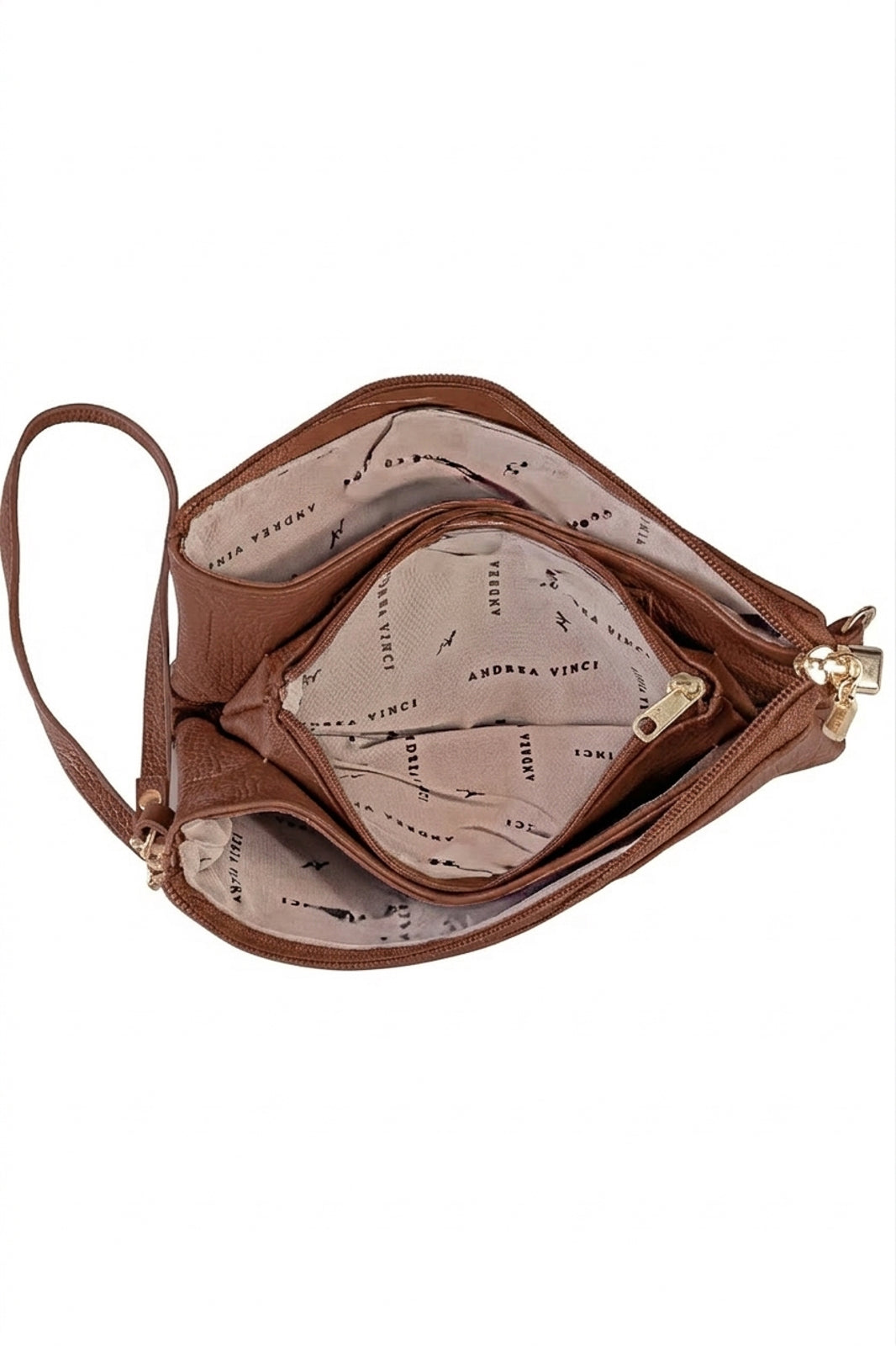 Bolsa transversal pequena de couro croco Tayná