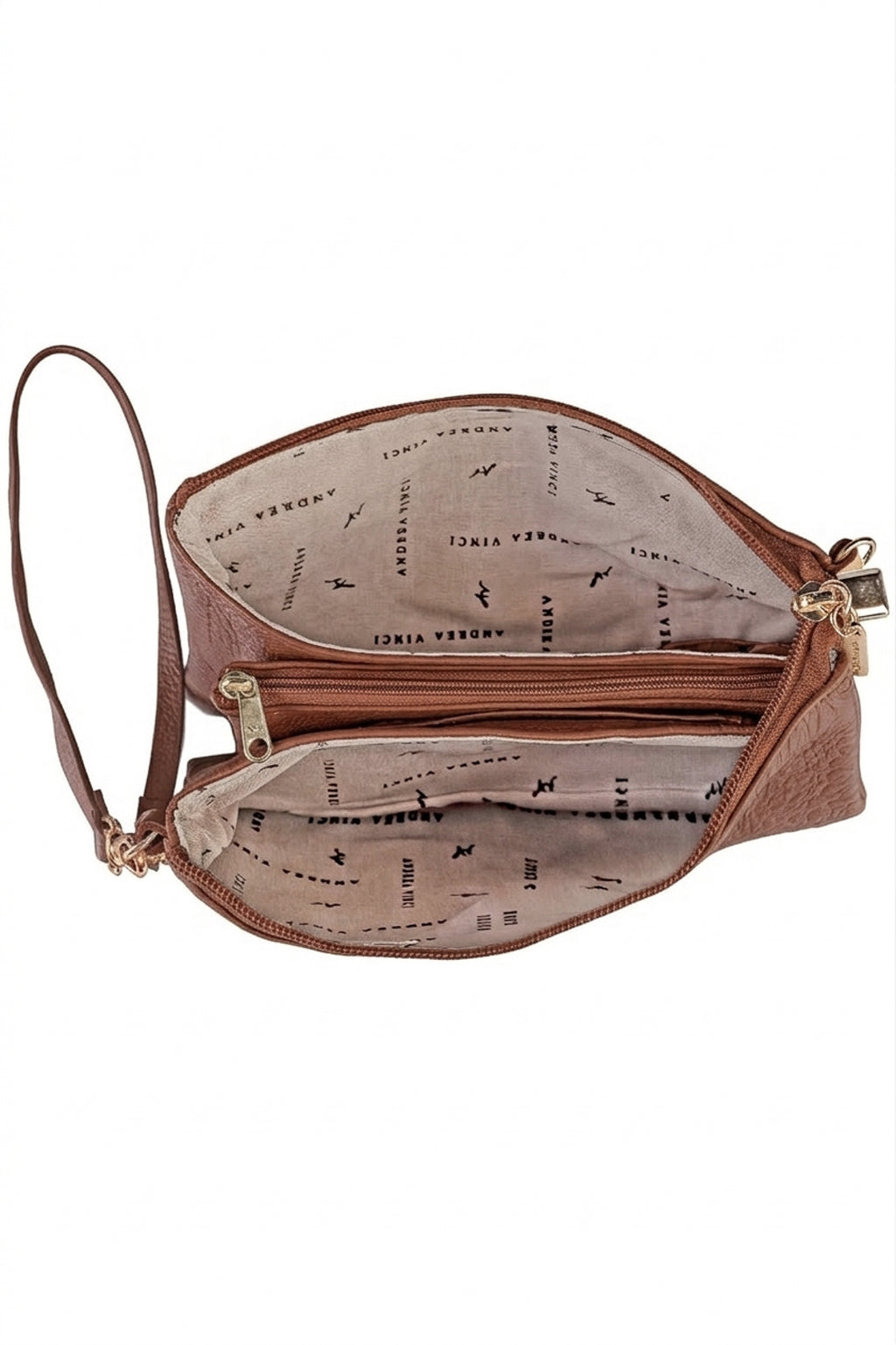 Bolsa transversal pequena de couro croco Tayná
