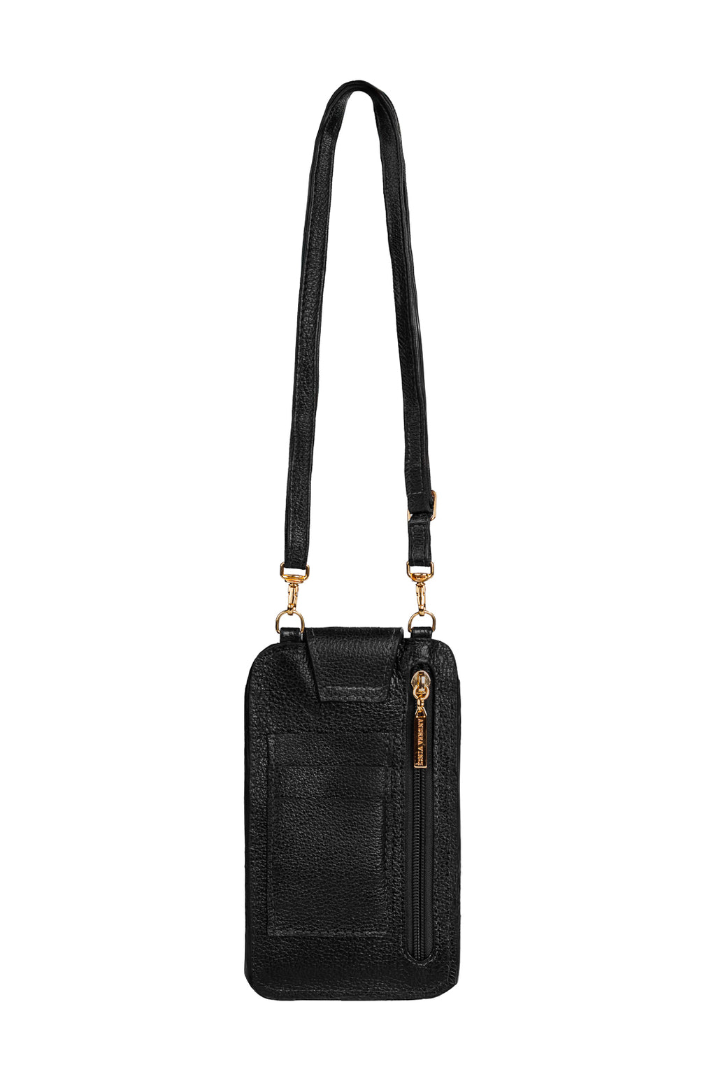 Bolsa porta celular feminina em couro croco Luna