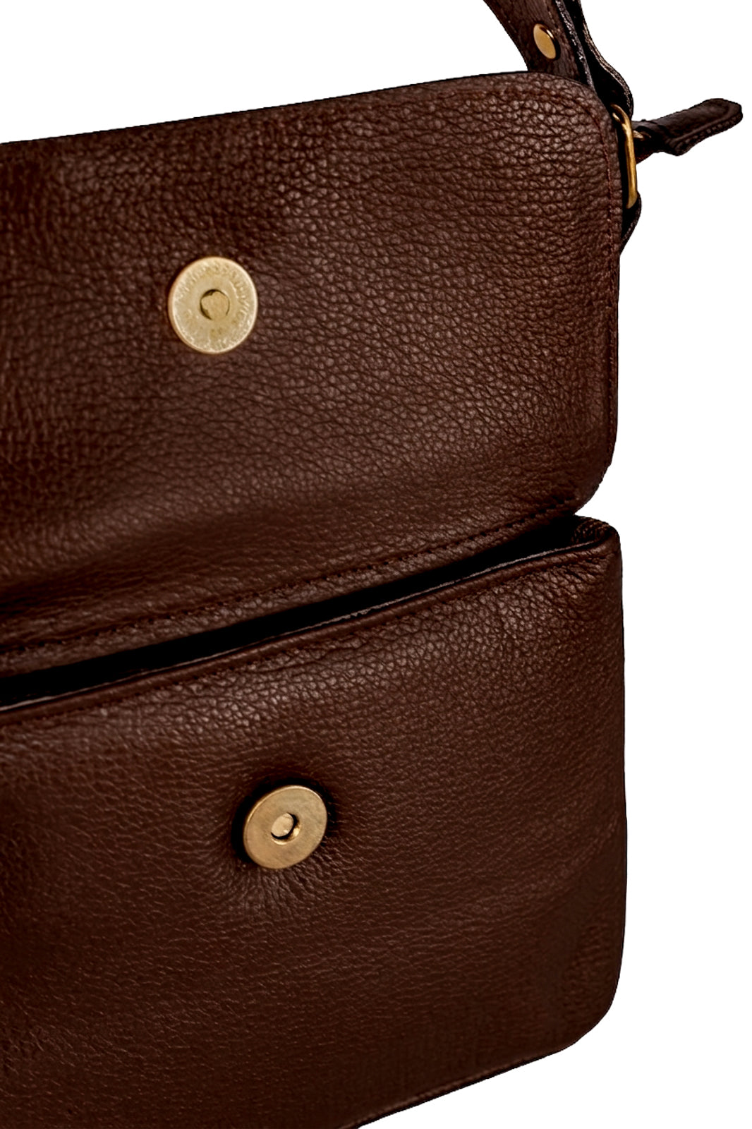 Bolsa pequena transversal em couro liso Emma