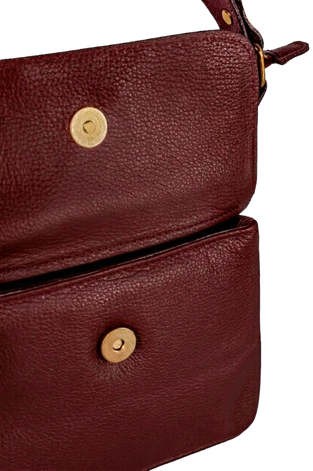 Bolsa pequena transversal em couro liso Emma