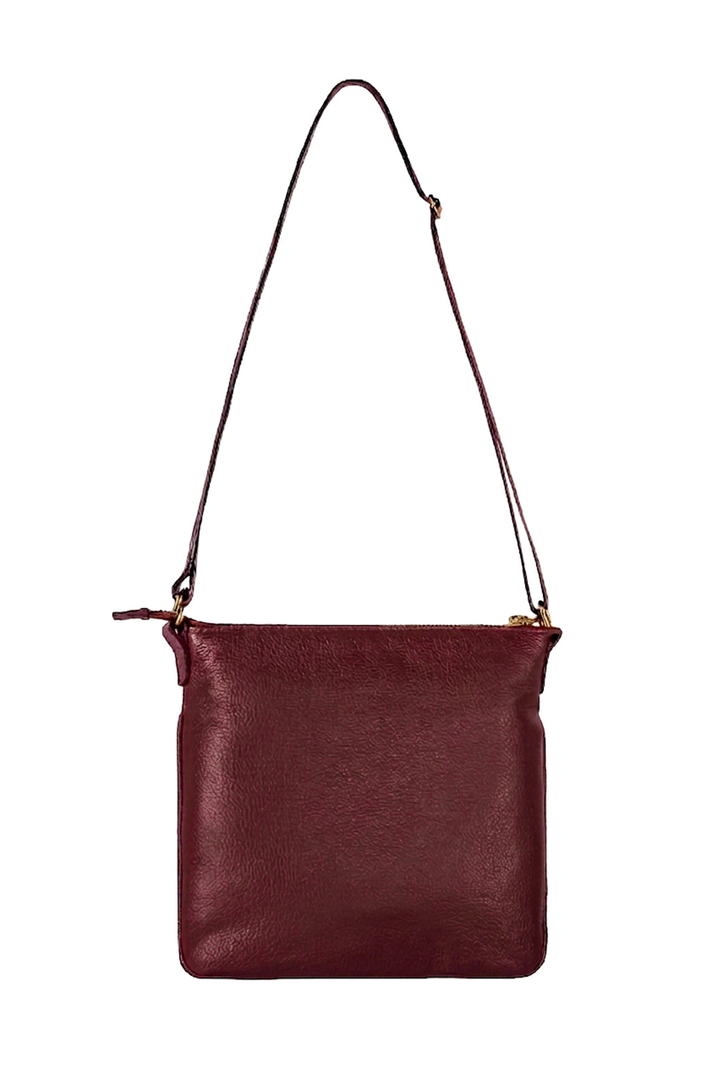 Bolsa pequena transversal em couro liso Emma