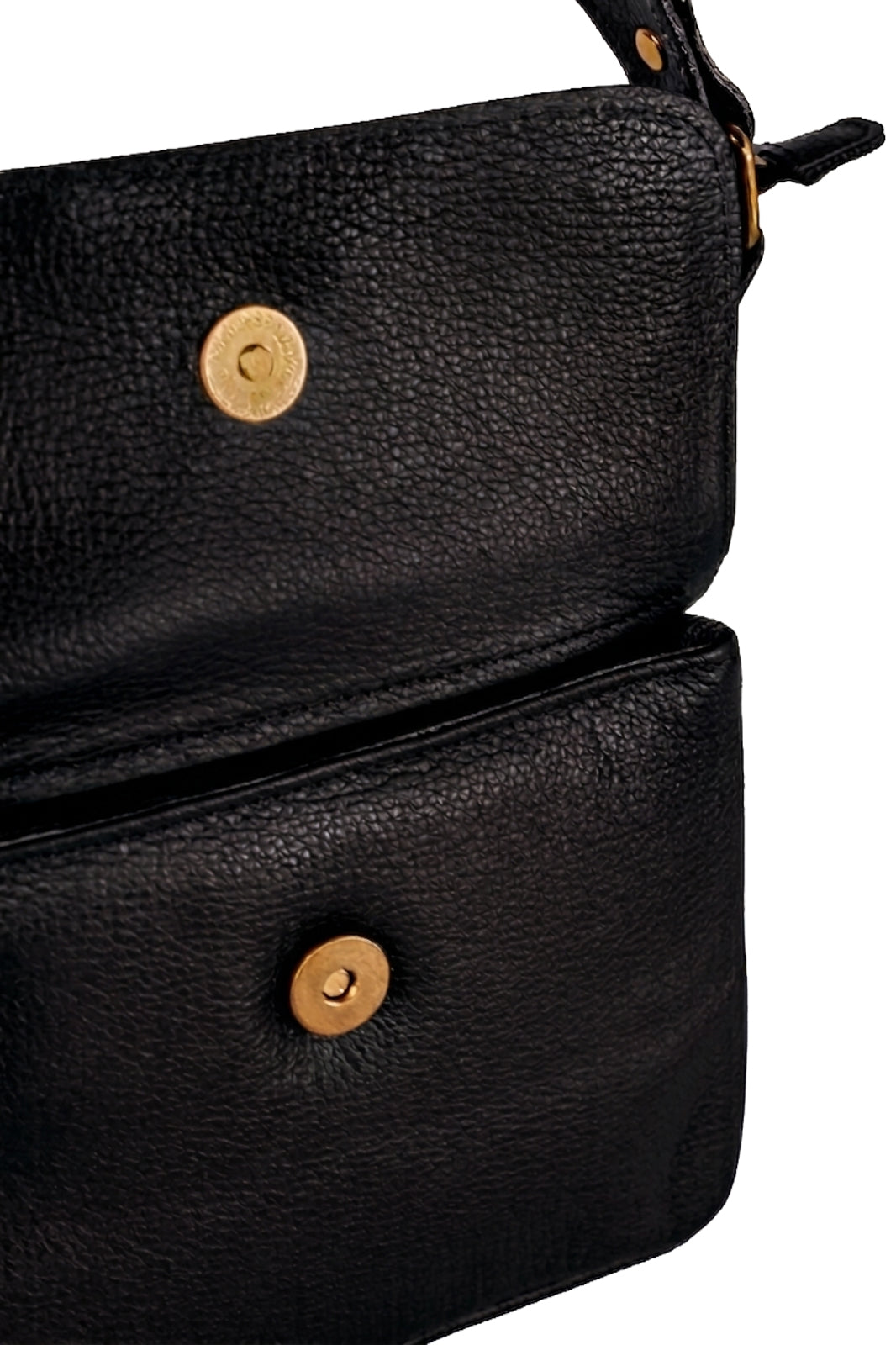 Bolsa pequena transversal em couro liso Emma
