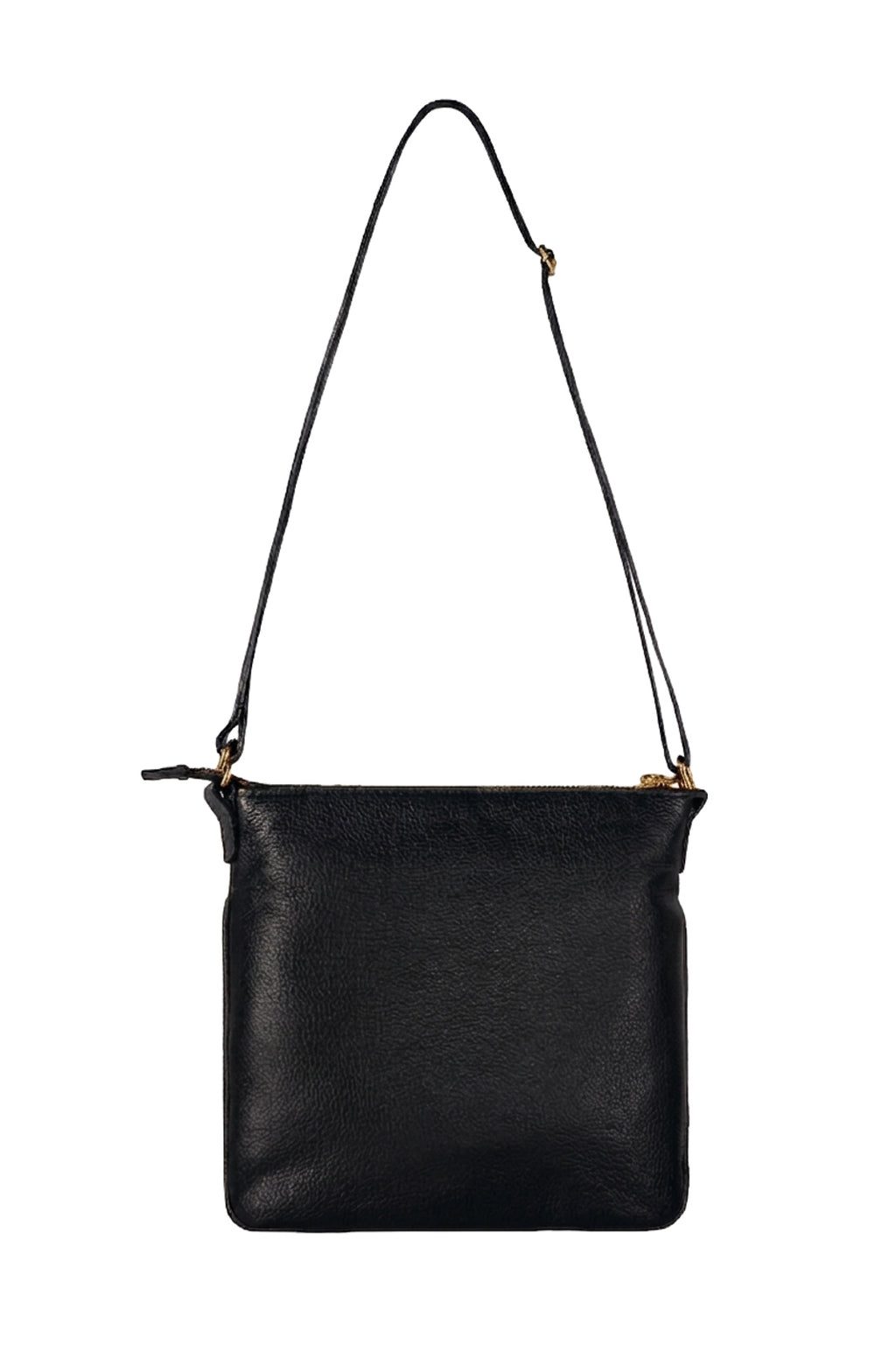 Bolsa pequena transversal em couro liso Emma