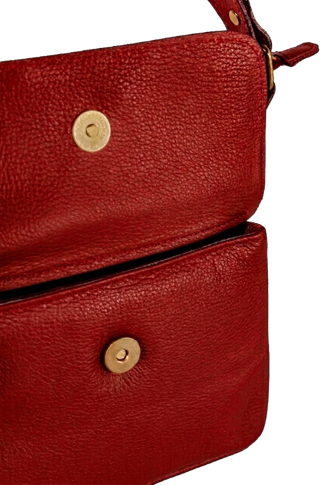 Bolsa pequena transversal em couro liso Emma