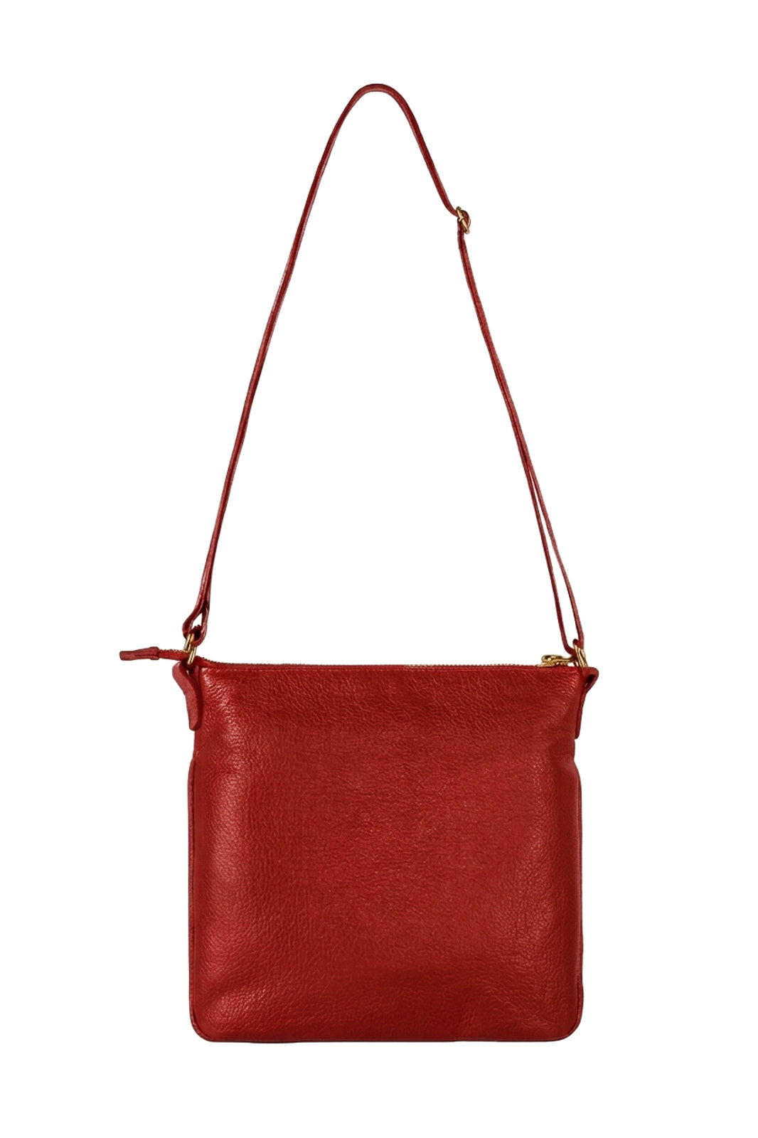 Bolsa pequena transversal em couro liso Emma