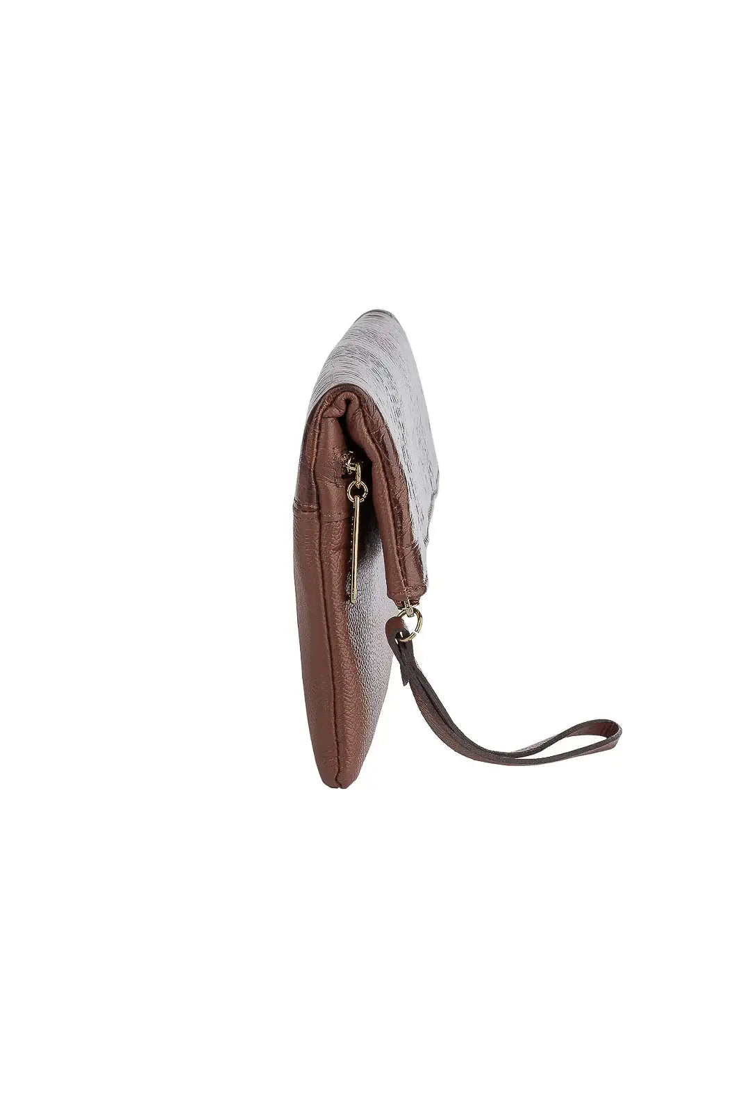 Clutch de couro croco Nikki - Enluaze