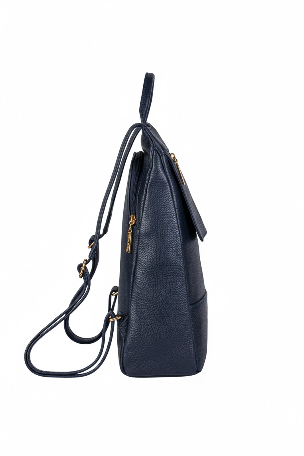 Mochila pequena antifurto couro liso Susan