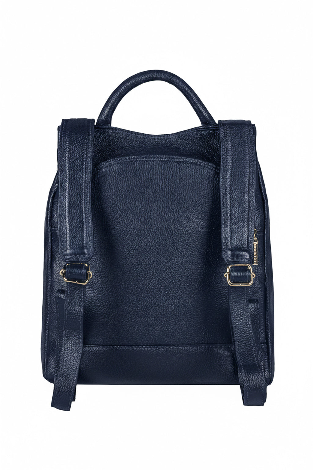 Mochila pequena antifurto couro liso Susan