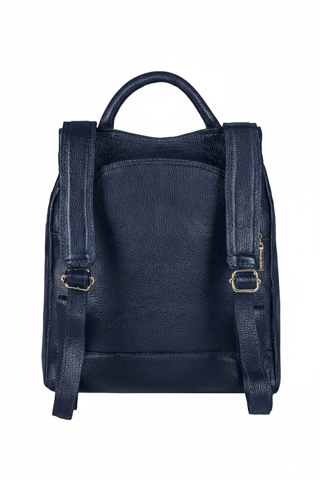 Mochila pequena antifurto couro liso Susan