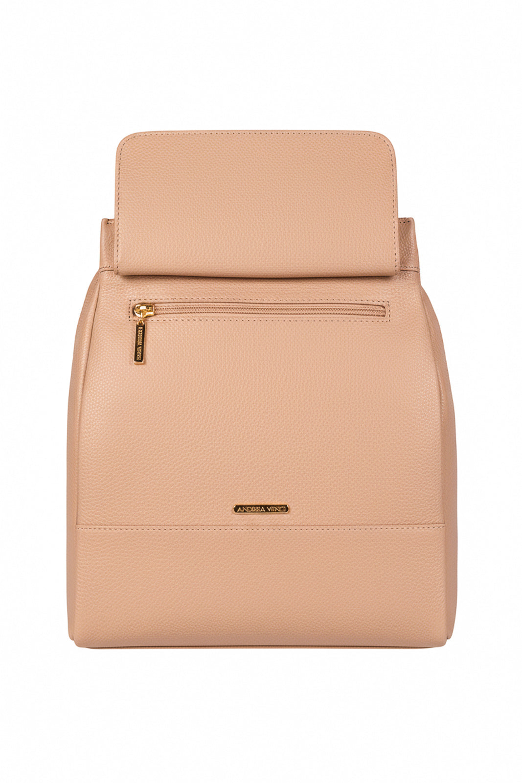 Mochila pequena antifurto couro liso Susan