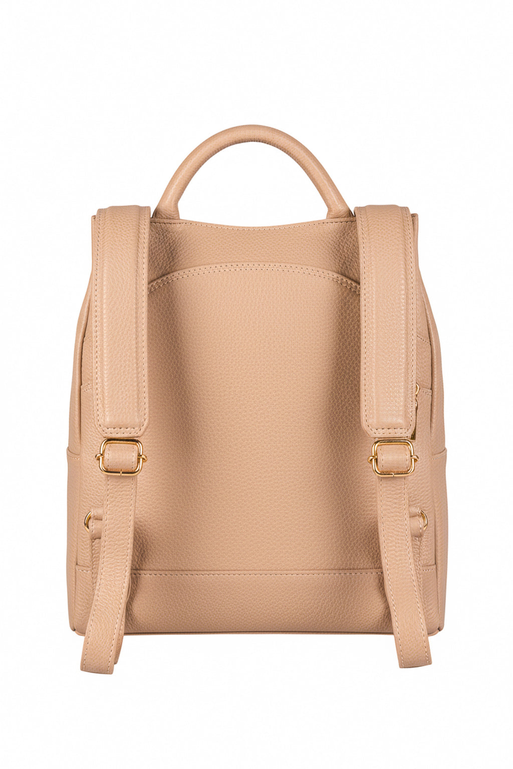 Mochila pequena antifurto couro liso Susan