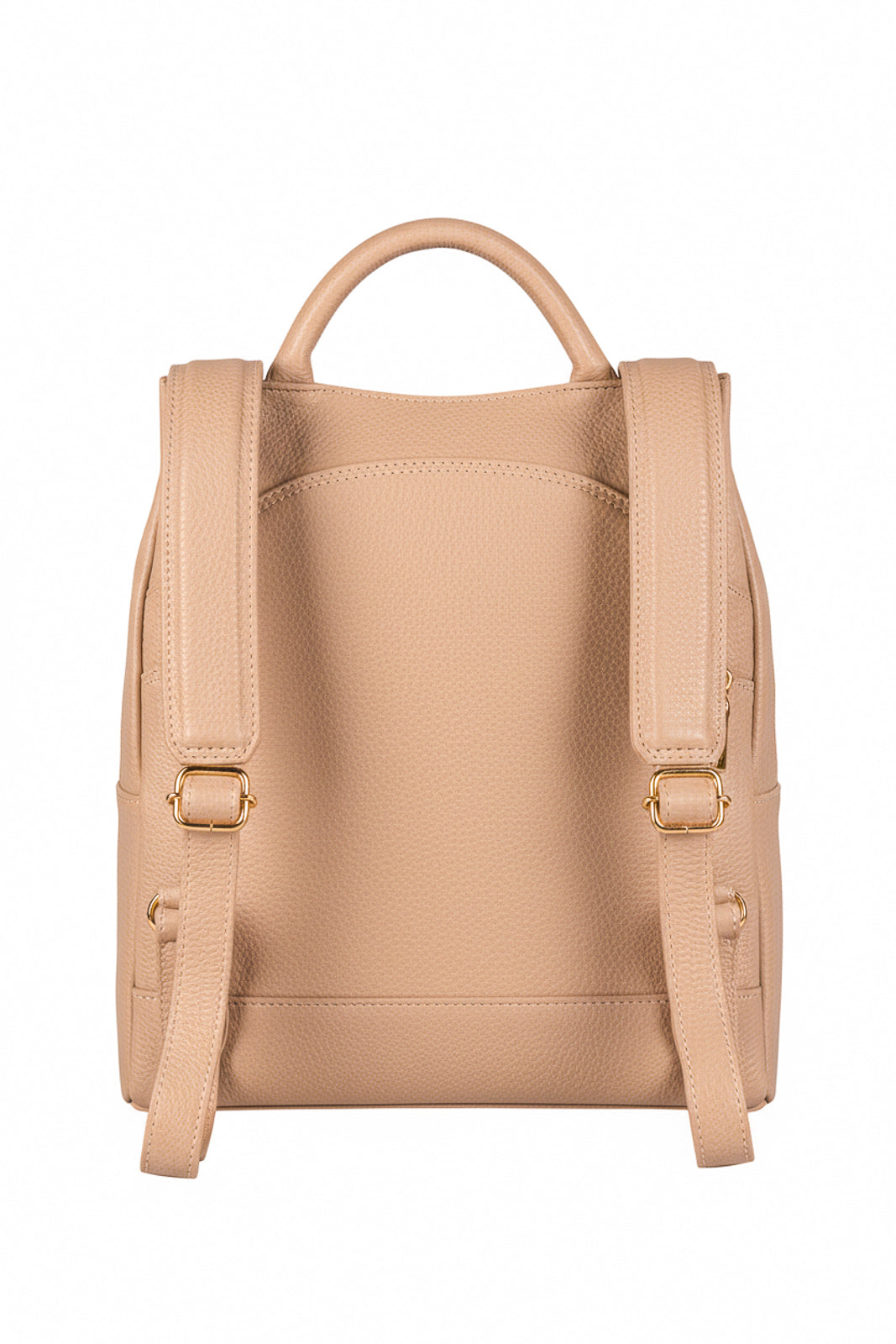 Mochila pequena antifurto couro liso Susan