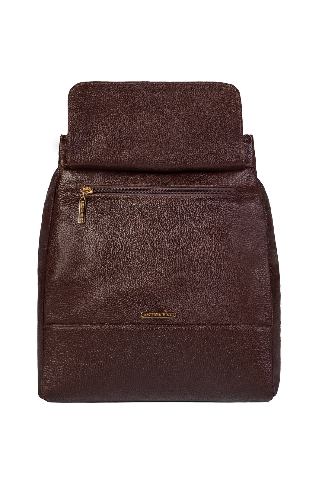 Mochila pequena antifurto couro liso Susan