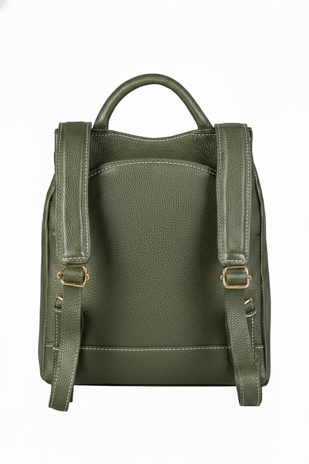 Mochila pequena antifurto couro liso Susan