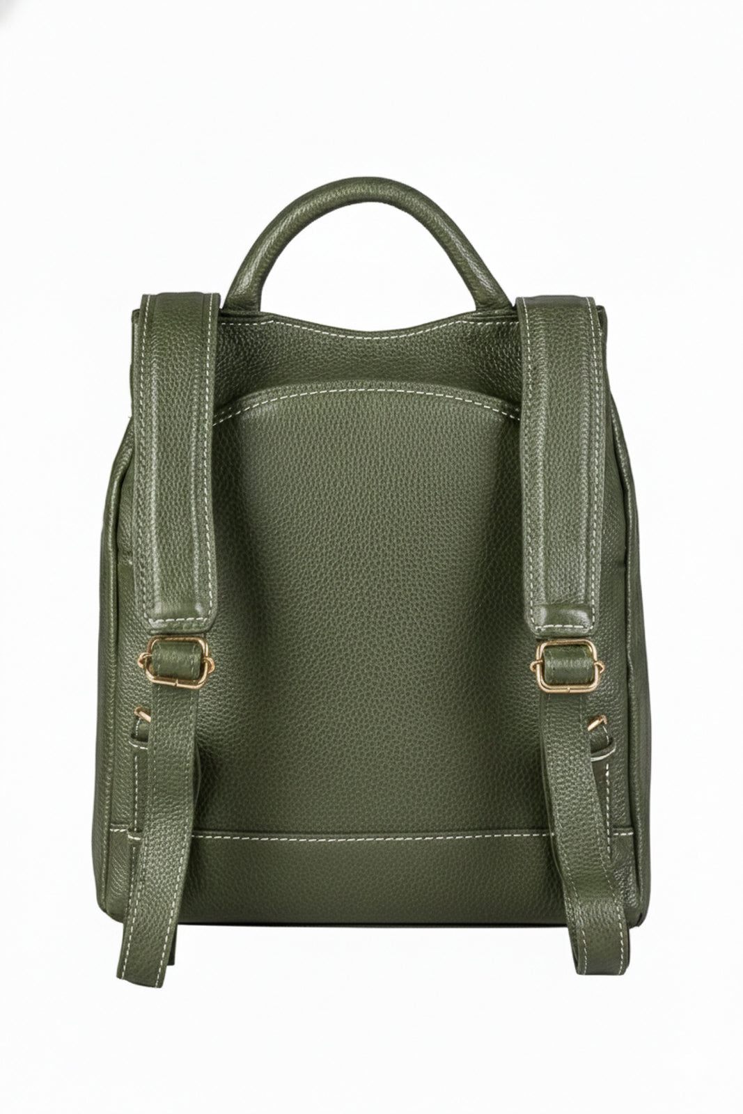 Mochila pequena antifurto couro liso Susan