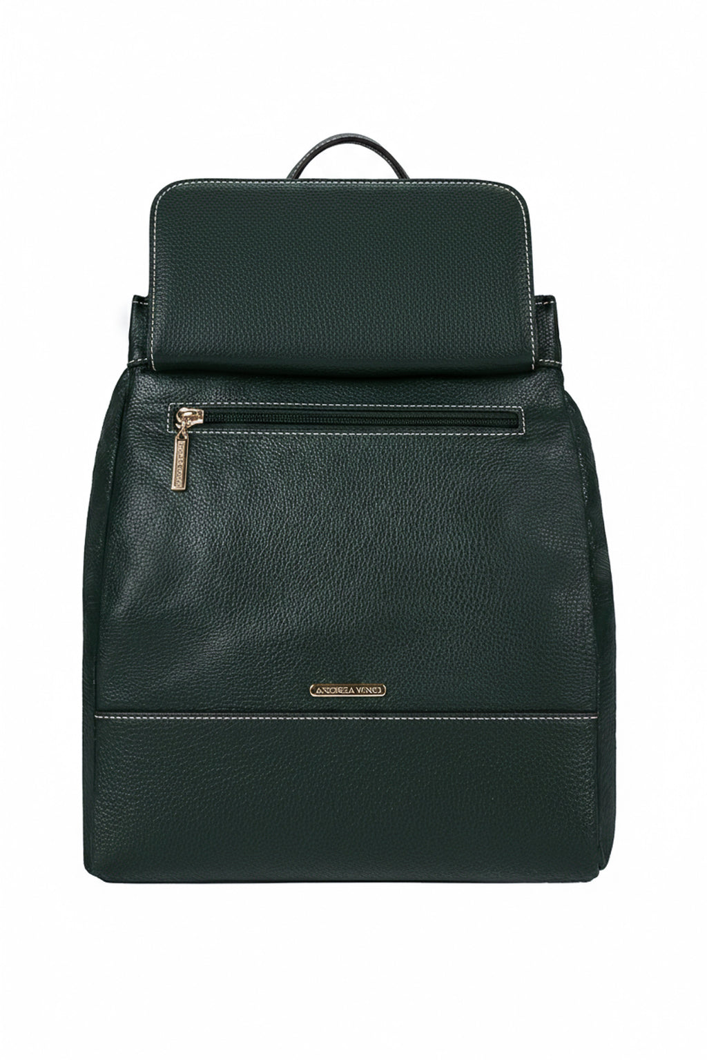 Mochila pequena antifurto couro liso Susan