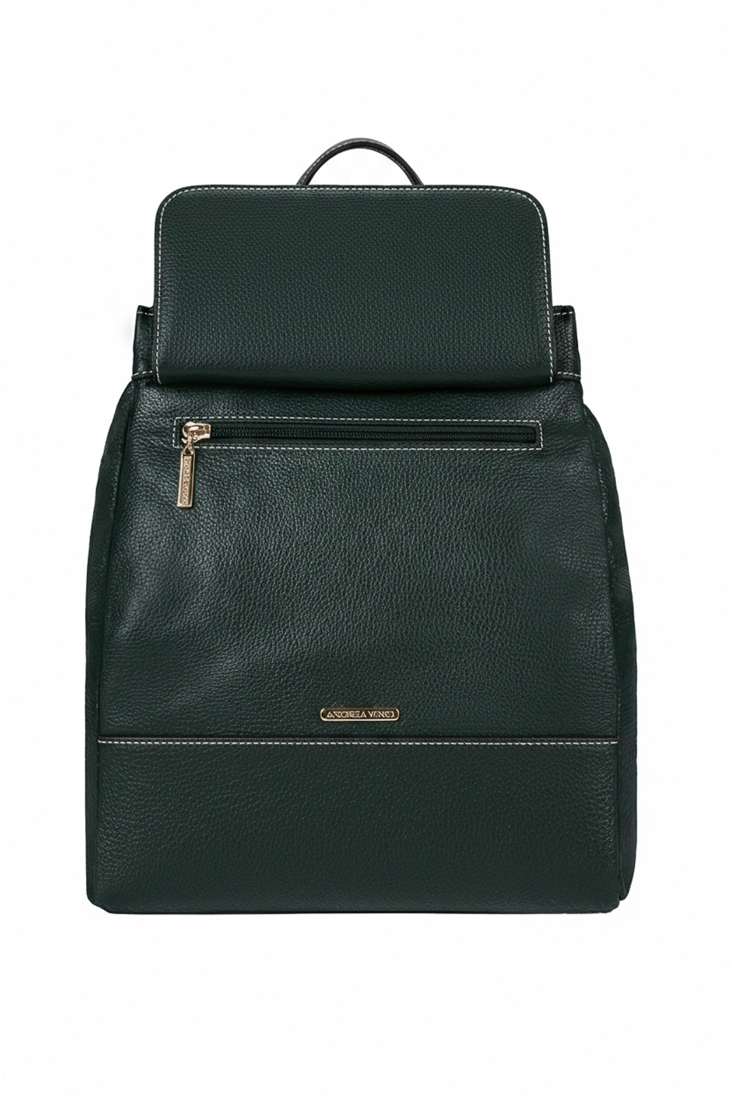 Mochila pequena antifurto couro liso Susan