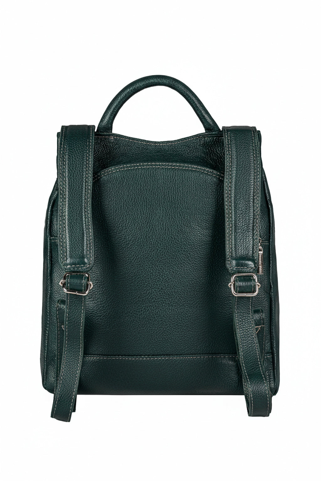 Mochila pequena antifurto couro liso Susan