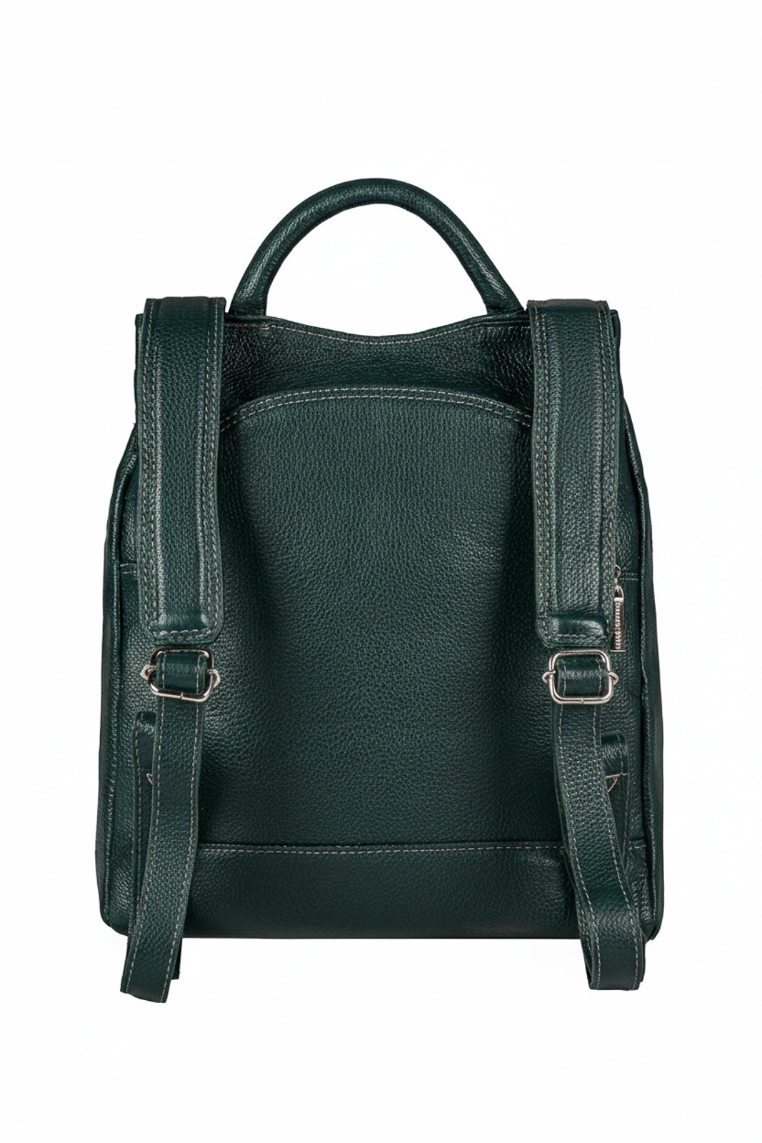 Mochila pequena antifurto couro liso Susan