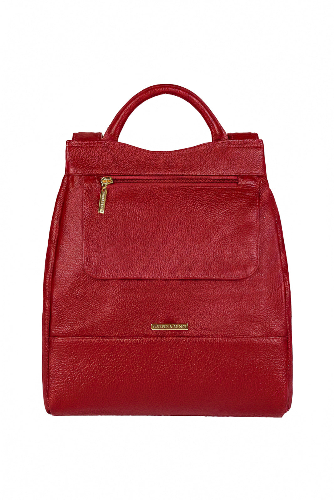 Mochila pequena antifurto couro liso Susan